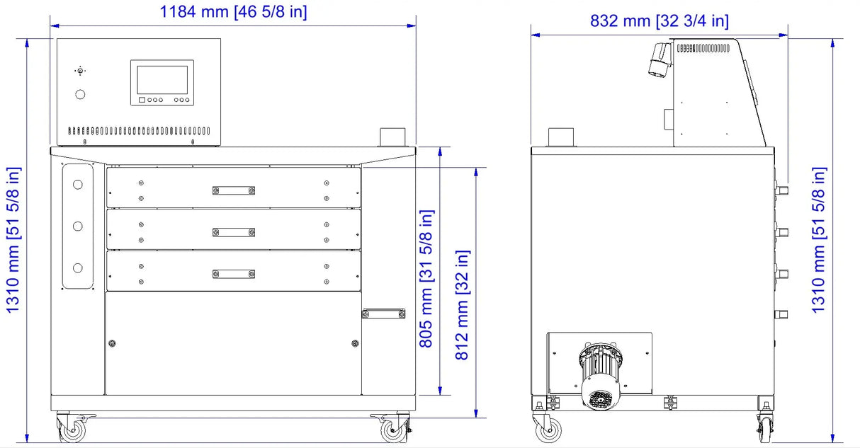 Armoire de séchage Dido Shop 3 tiroirs
