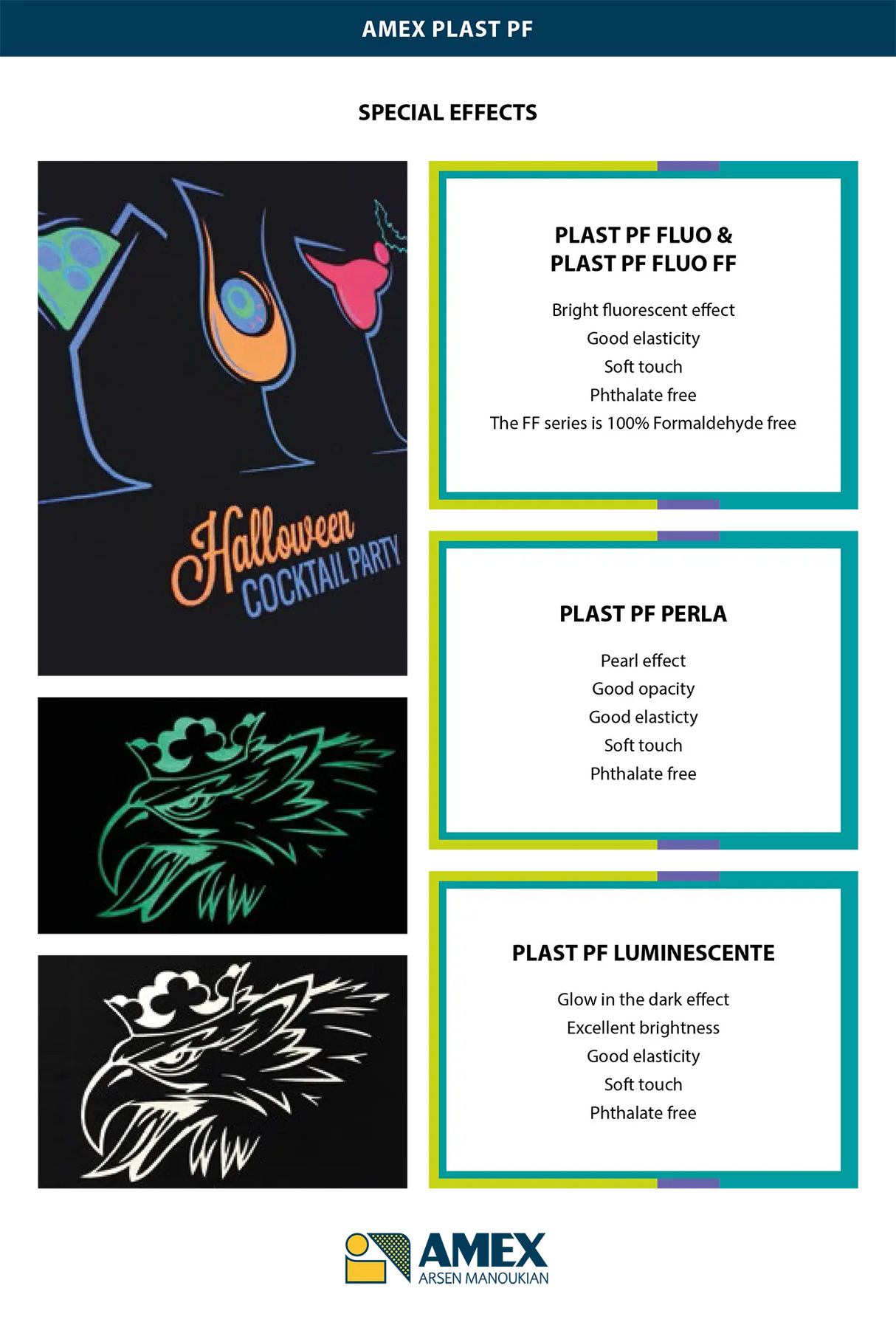 Encres de Sérigraphie Plastisol Sans Phtalate - EFFETS SPECIAUX