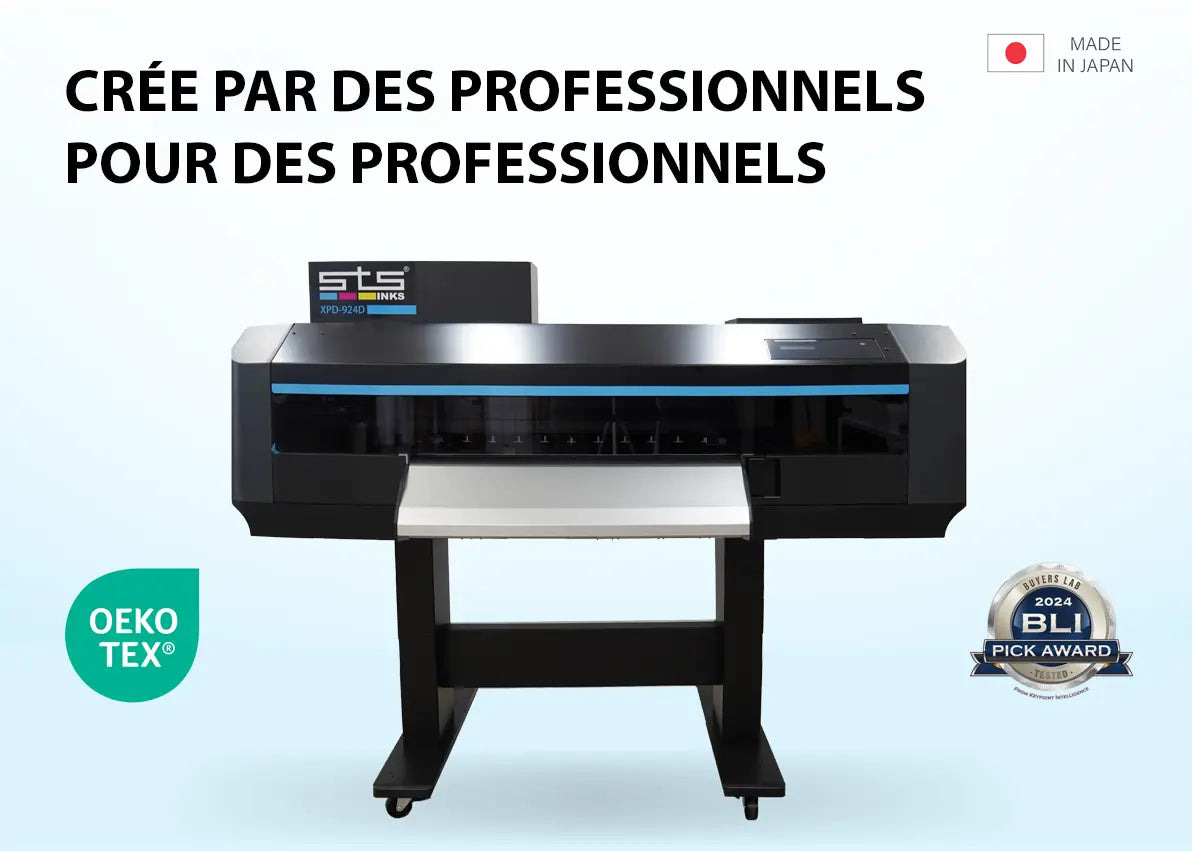 Impression DTF blanc et couleur – Set XPD-924D STS