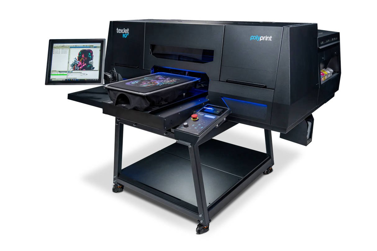 Imprimante DTG Polyprint Texjet NG - impression sur textile tissu foncé