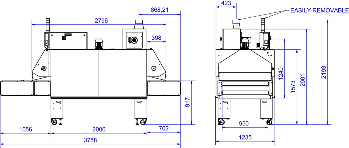 Tunnel de séchage Ace 950 - 2m