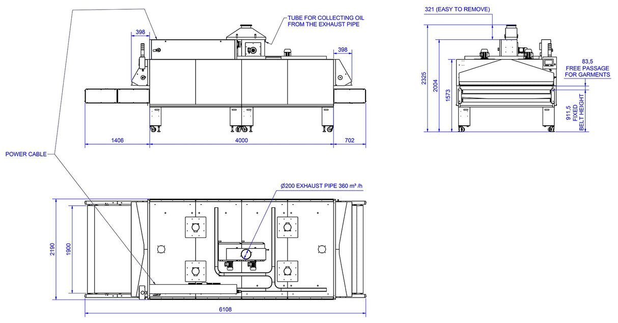 Tunnel de séchage Poker 1900 - 4m