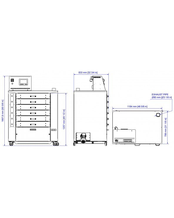 Armoire de séchage Dido Pro 6 tiroirs