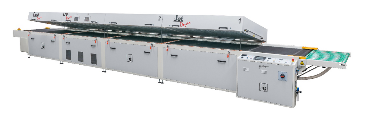 Jetdryer drying tunnel