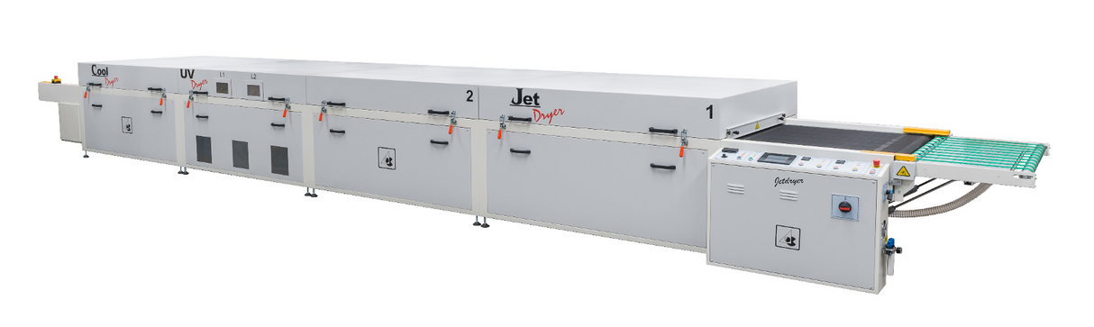 Jetdryer drying tunnel