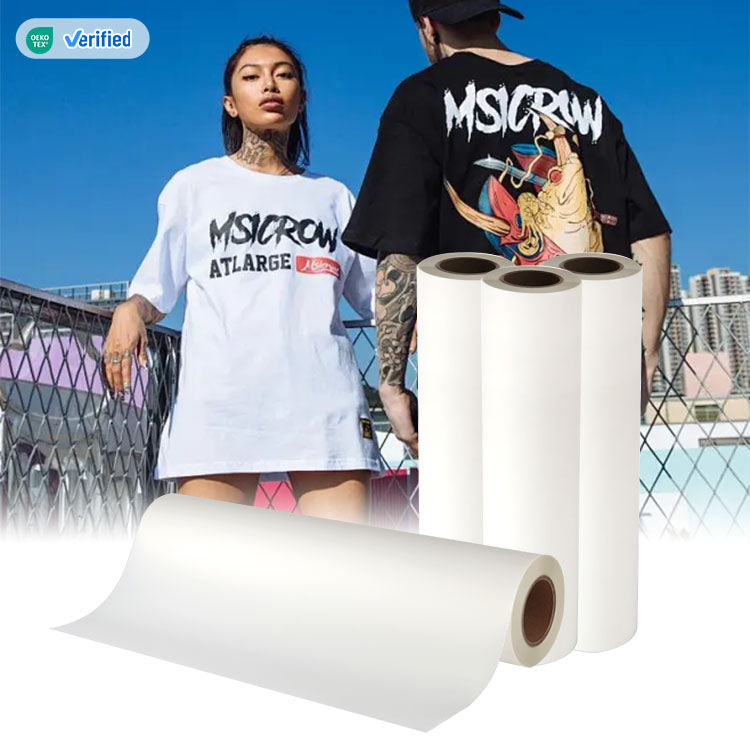 Rouleau DTF Papier Film MT/A+ pelage instantané  - double face matte - 60cm x 100m - 75µ ⭐⭐⭐⭐⭐