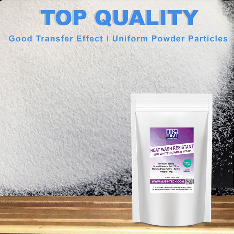 DTF Powder 1kg - Low Migration Transfer Powder P-6