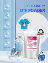Lot de 12x Poudre TPU DTF 1kg AS01 - Poudre de Transfert - Faible migration de teinture sur tissus Polyester - Résistante au lavage à 60°C