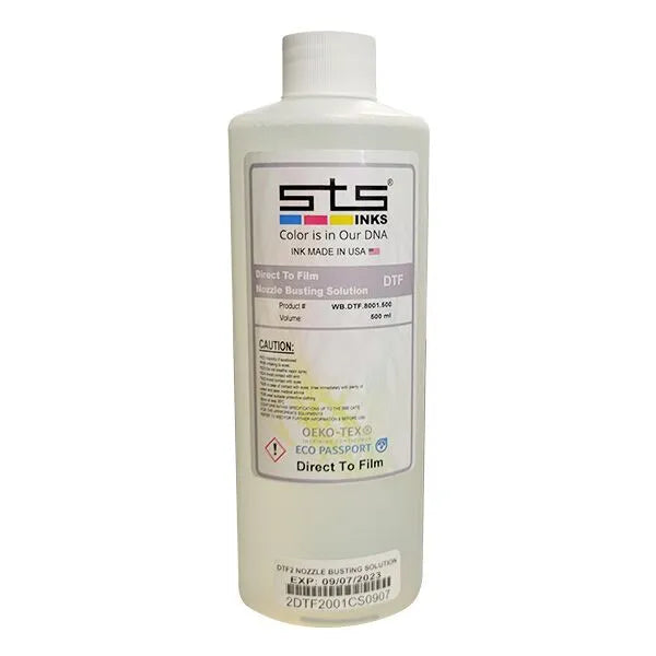 Nozzle Busting Solution DTF 500ml - Made in USA (Toutes Têtes Epson)