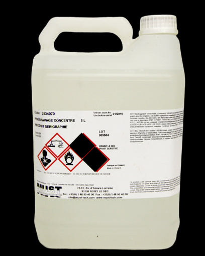 Concentrated liquid degreaser for screen printing screen 5L