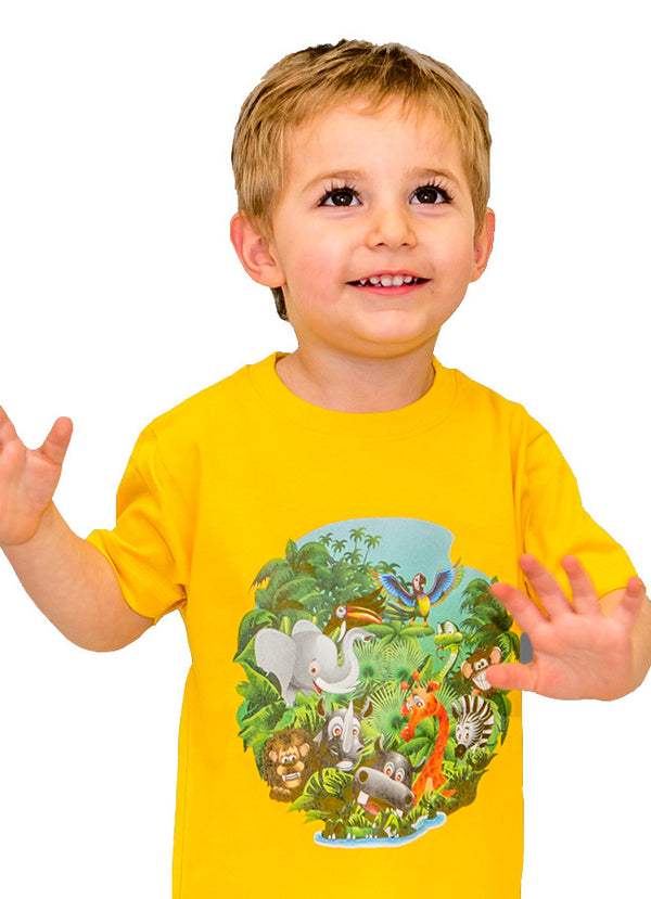 T-shirt enfant en coton imprimé